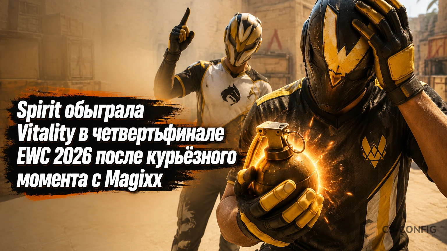 Spirit обыграла Vitality в четвертьфинале EWC 2026 после курьёзного момента с Magixx