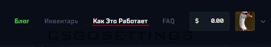 меню SkinСashier