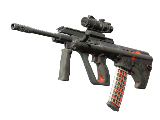 AUG | Radiation Hazard закаленное в боях для CS2