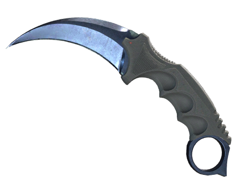 Karambit | Blue Steel закаленное в боях для CS2