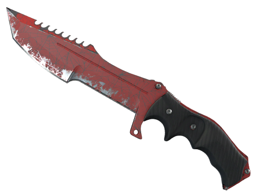 Huntsman Knife | Crimson Web поношенное для CS2