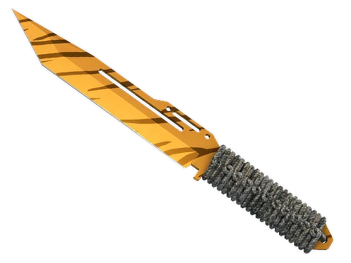 Paracord Knife | Tiger Tooth немного поношенное для CS2