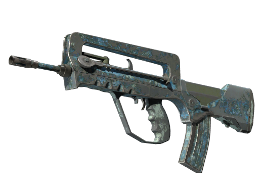 FAMAS | Cyanospatter закаленное в боях для CS2