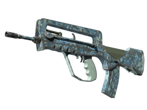 FAMAS | Cyanospatter после полевых испытаний для CS2