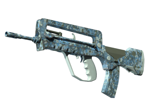 FAMAS | Cyanospatter немного поношенное для CS2