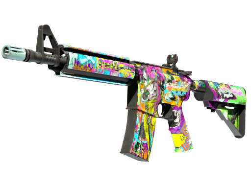 M4A4 | In Living Color немного поношенное для CS2