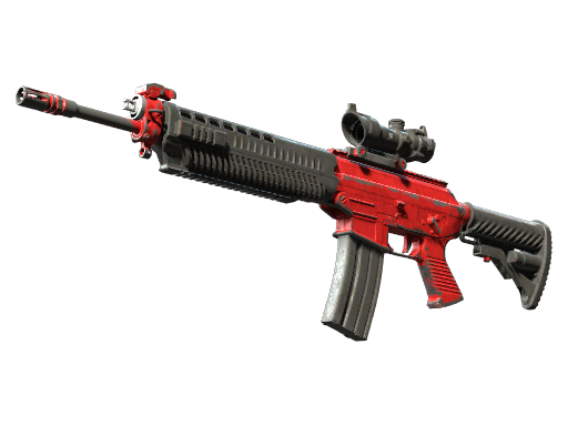 SG 553 | Candy Apple закаленное в боях для CS2