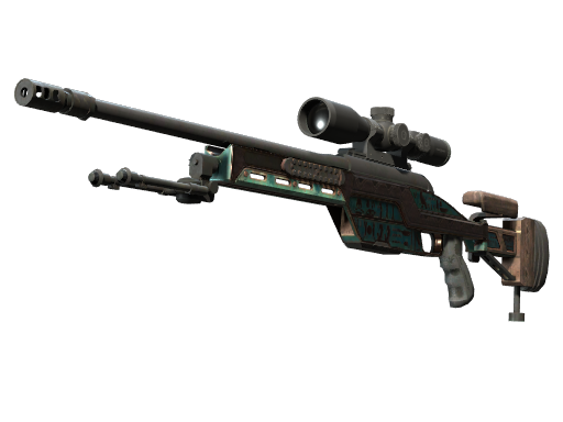 SSG 08 | Azure Glyph закаленное в боях для CS2