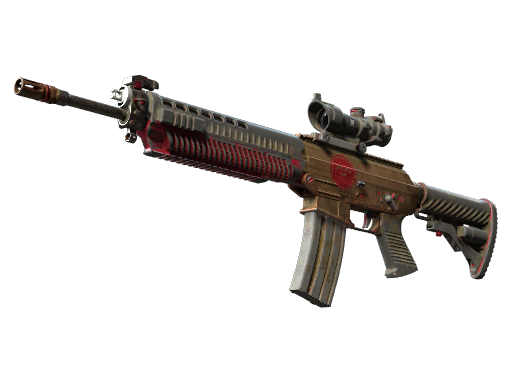 SG 553 | Berry Gel Coat закаленное в боях для CS2