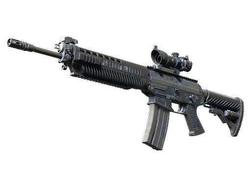 SG 553 | Night Camo закаленное в боях для CS2