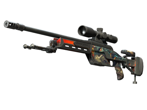 SSG 08 | Dragonfire закаленное в боях для CS2