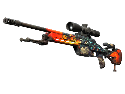 SSG 08 | Dragonfire немного поношенное для CS2