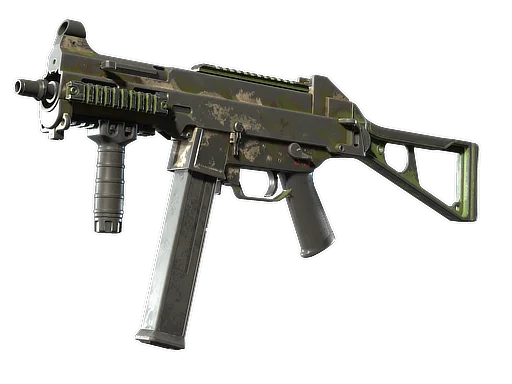UMP-45 | Green Swirl закаленное в боях для CS2
