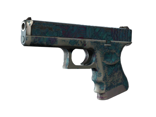 Glock-18 | Synth Leaf закаленное в боях для CS2