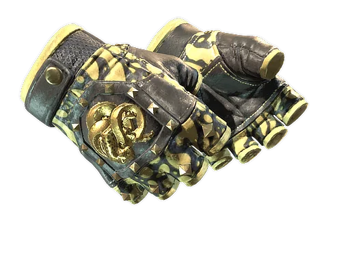 Broken Fang Gloves | Yellow-banded немного поношенное для CS2