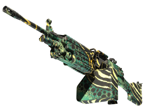 M249 | Emerald Poison Dart немного поношенное для CS2
