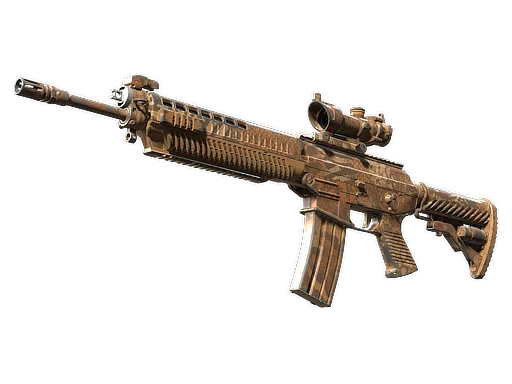 SG 553 | Safari Print поношенное для CS2