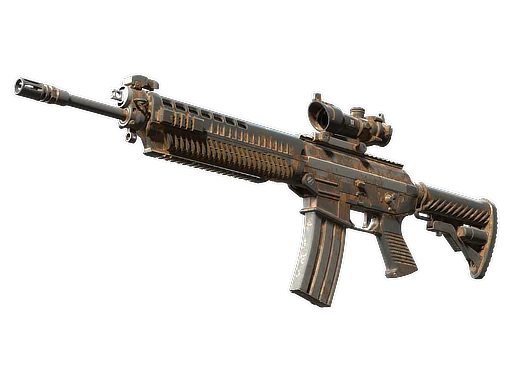SG 553 | Safari Print закаленное в боях для CS2