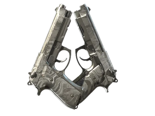 Dual Berettas | Silver Pour после полевых испытаний для CS2