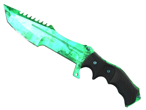 Huntsman Knife | Gamma Doppler Emerald после полевых испытаний для CS2