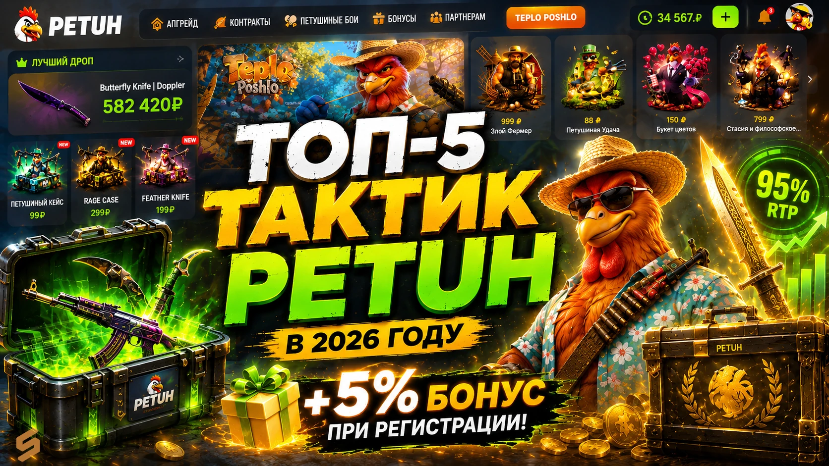 Топ-5 тактик для окопа на PETUH в 2026