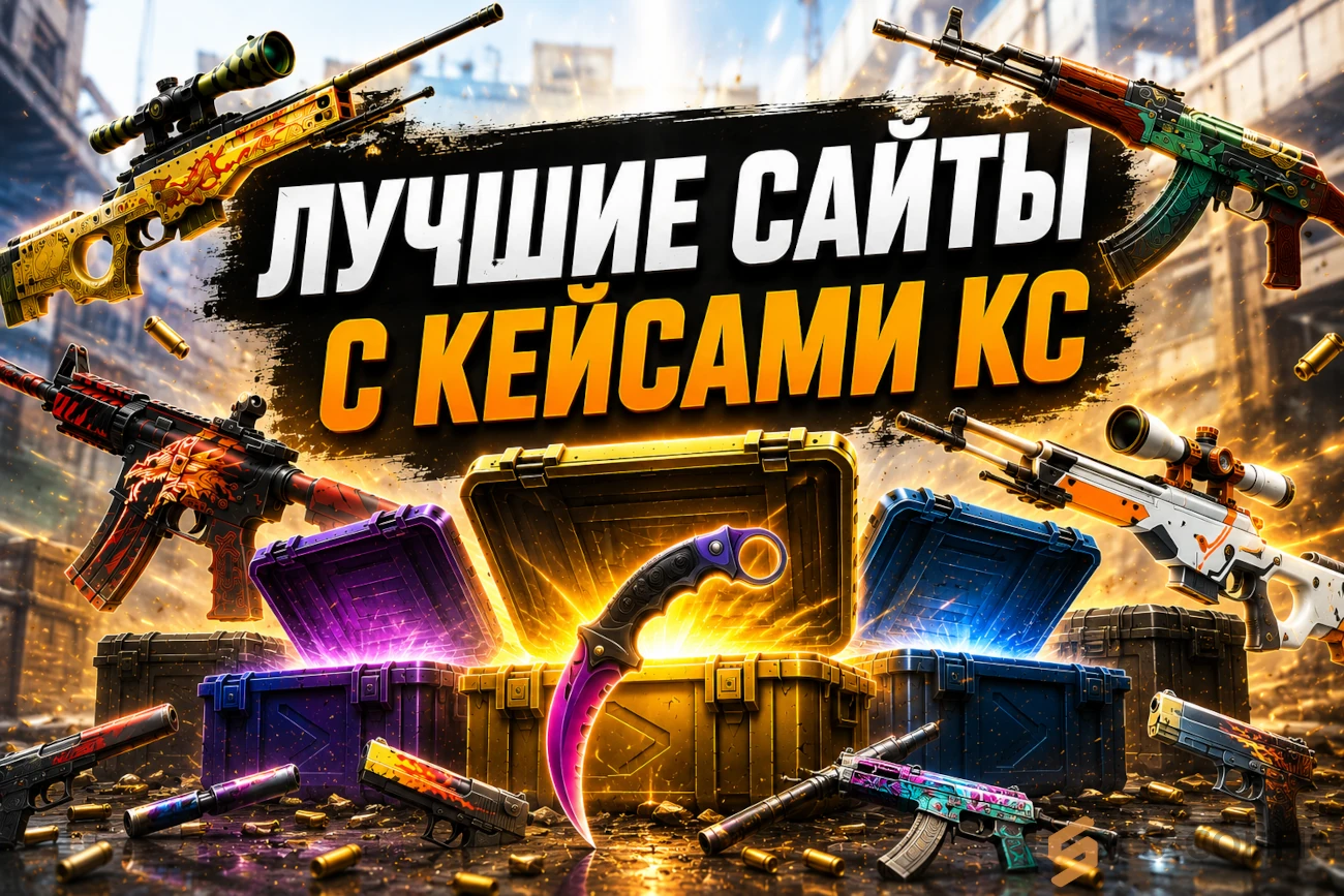 Лучшие сайты с кейсами КС 2 2026 — топ опен-кейс сайтов CS2 с бонусами