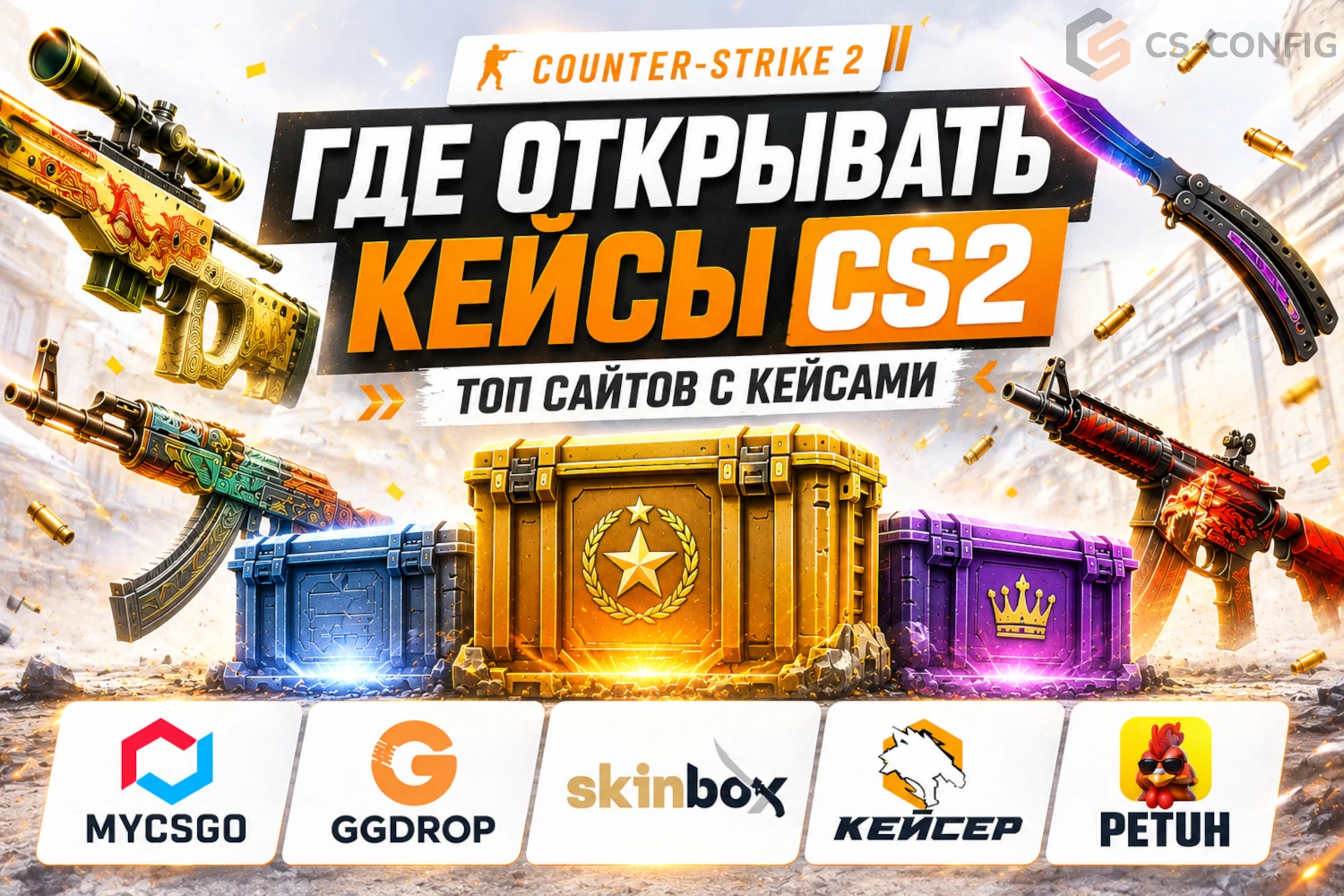 Топ сайтов с кейсами КС 2 (2026)