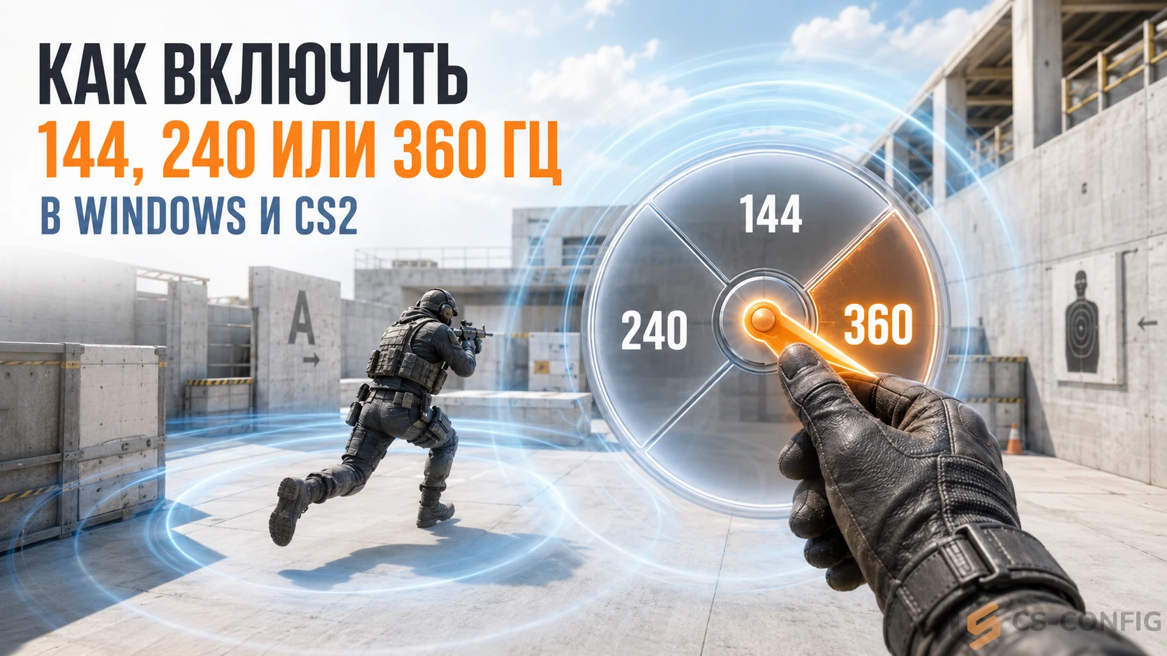 Как включить 144, 240 или 360 Гц в Windows и CS2
