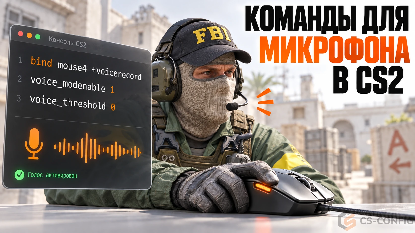 Команды для микрофона в CS2