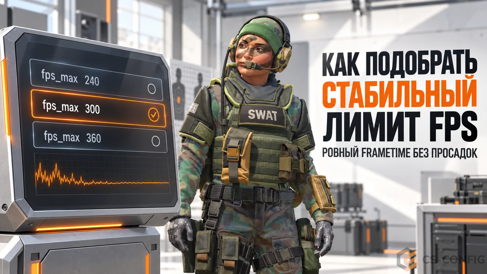 Как подобрать стабильный лимит FPS в CS2