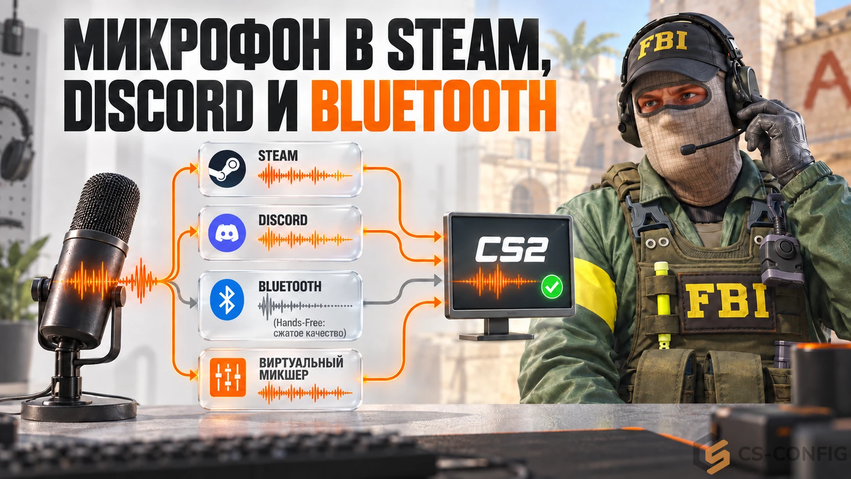 Steam, Discord, Bluetooth и виртуальные устройства