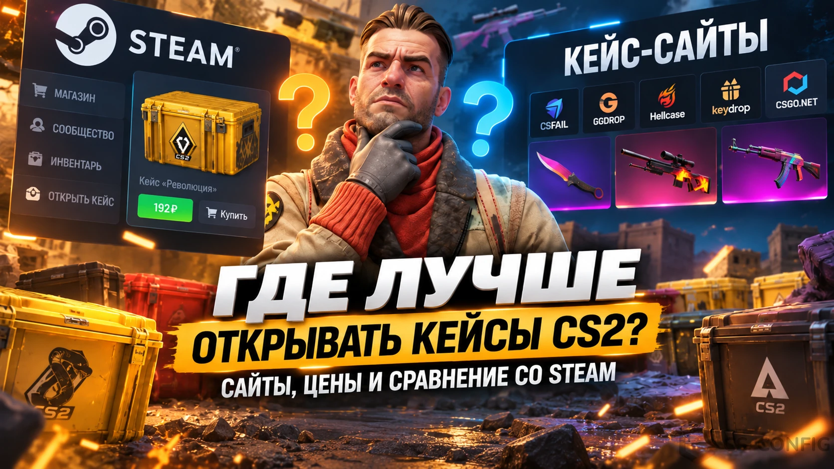 Где лучше открывать кейсы CS2