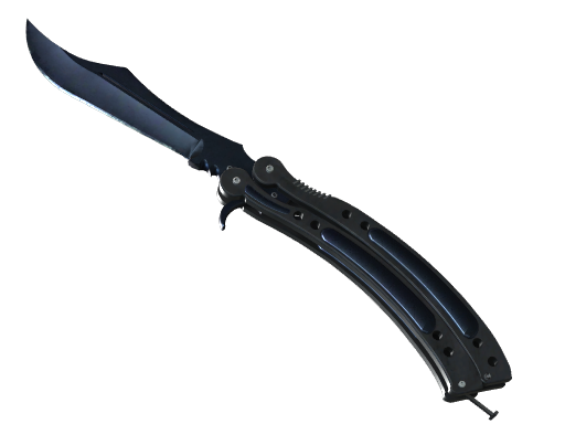 Butterfly Knife | Blue Steel закаленное в боях для CS2