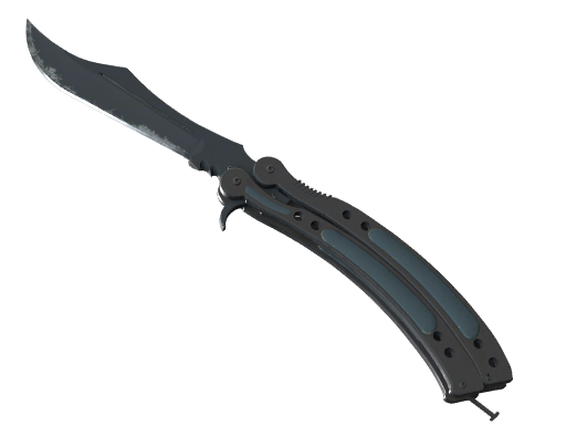 Butterfly Knife | Night после полевых испытаний для CS2