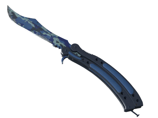 Butterfly Knife | Bright Water после полевых испытаний для CS2