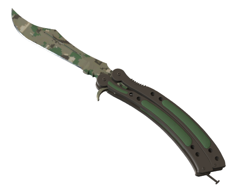 Butterfly Knife | Forest DDPAT немного поношенное для CS2
