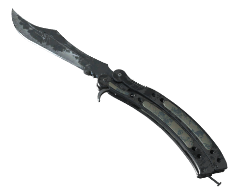 Butterfly Knife | Night закаленное в боях для CS2