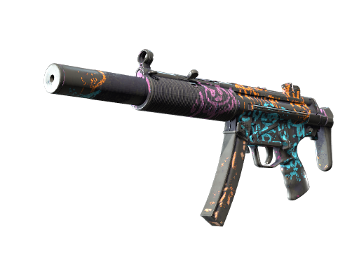 MP5-SD | Neon Squeezer закаленное в боях для CS2