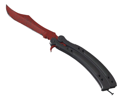 Butterfly Knife | Crimson Web немного поношенное для CS2