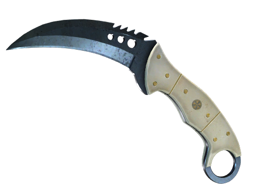 Talon Knife | Blue Steel немного поношенное для CS2