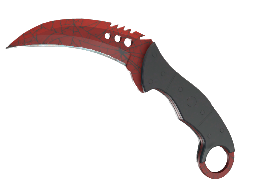 Talon Knife | Crimson Web немного поношенное для CS2