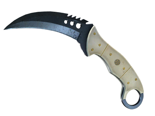 Talon Knife | Blue Steel после полевых испытаний для CS2