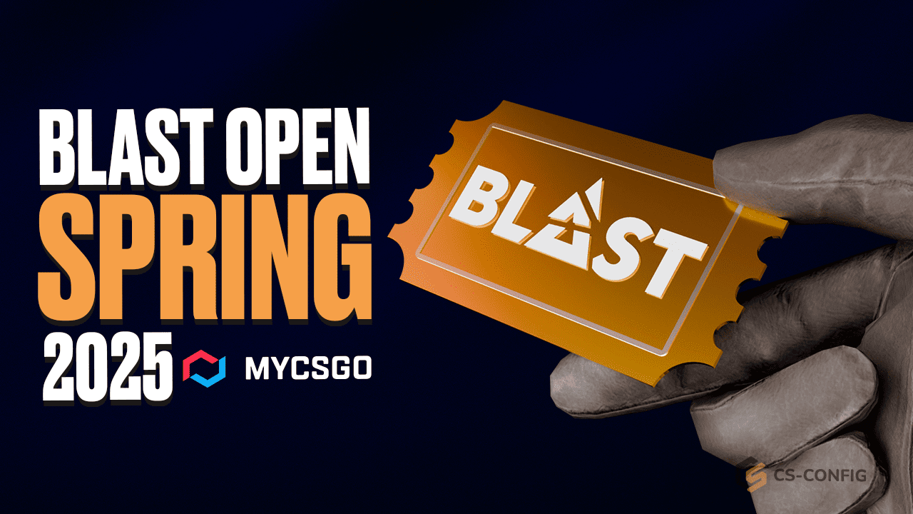 Золотой пропуск на Blast Open Spring 2025 от MyCSGO