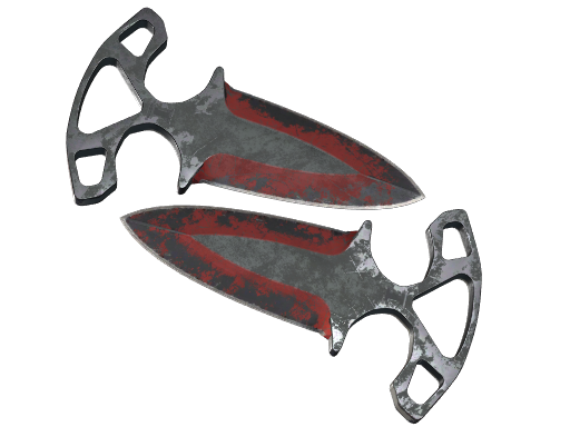 Shadow Daggers | Crimson Web закаленное в боях для CS2