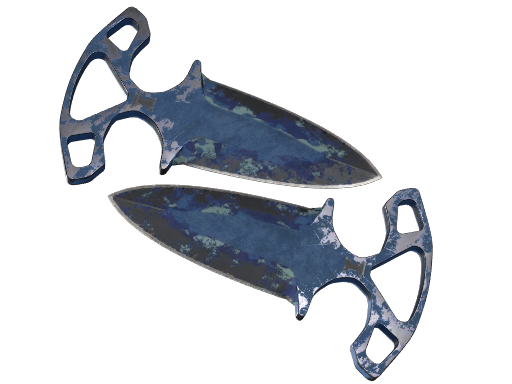 Shadow Daggers | Bright Water закаленное в боях для CS2