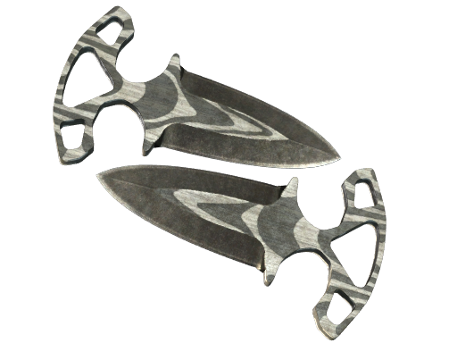 Shadow Daggers | Black Laminate закаленное в боях для CS2