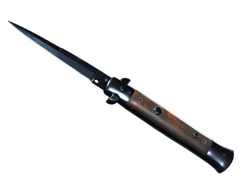 Stiletto Knife | Blue Steel после полевых испытаний для CS2