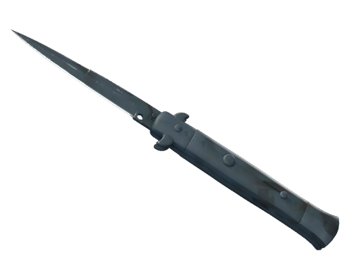 Stiletto Knife | Night Stripe после полевых испытаний для CS2