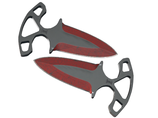 Shadow Daggers | Crimson Web поношенное для CS2