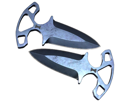 Shadow Daggers | Blue Steel закаленное в боях для CS2